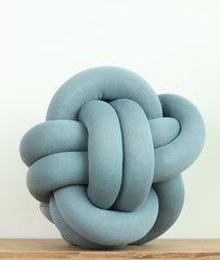 Pluchi Knitted Nodo Cotton Knot Cushion 11x11 for Home Decor
