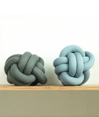 Pluchi Knitted Nodo Cotton Knot Cushion 11x11 for Home Decor