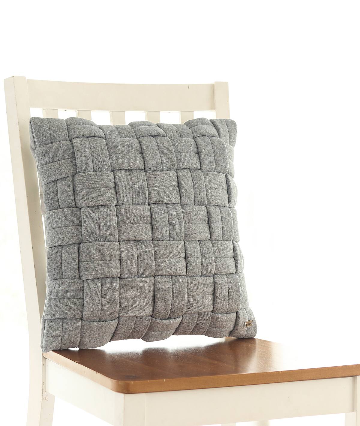 Pluchi 100% Knit Cotton, Cushion Cover 16x16 for Home Decor