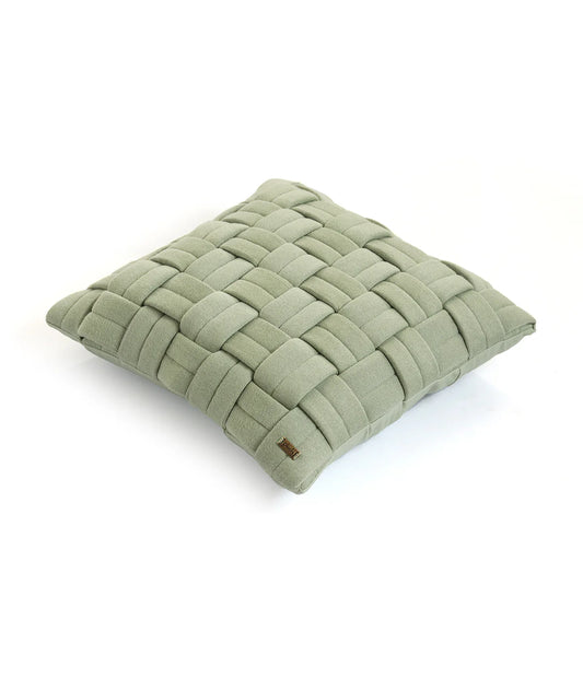 Pluchi 100% Knit Cotton, Cushion Cover 16x16 for Home Decor