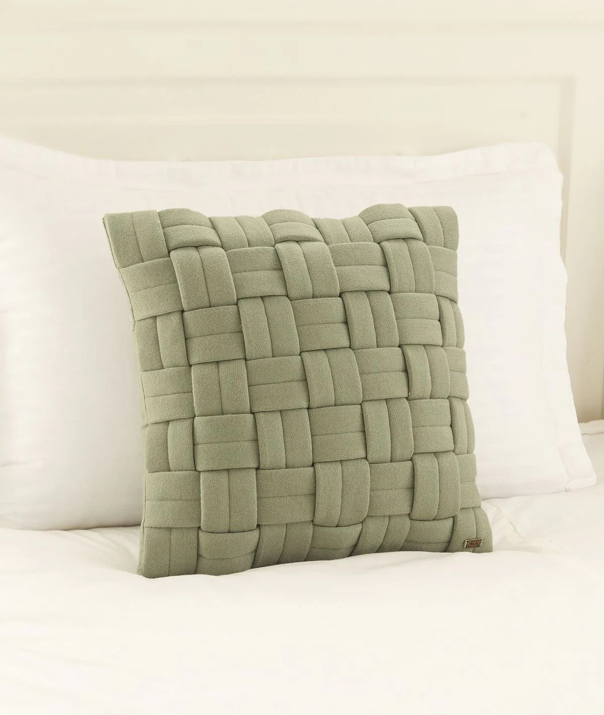 Pluchi 100% Knit Cotton, Cushion Cover 16x16 for Home Decor