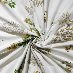 enera Printed King Bedsheet with 2 Pillow Covers 100% Pure Cotton
