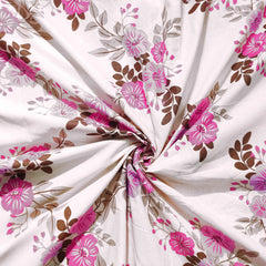 enera Printed King Bedsheet with 2 Pillow Covers 100% Pure Cotton