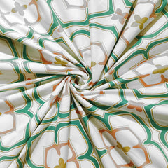 enera Printed King Bedsheet with 2 Pillow Covers 100% Pure Cotton