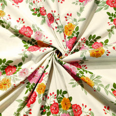 enera Printed King Bedsheet with 2 Pillow Covers 100% Pure Cotton