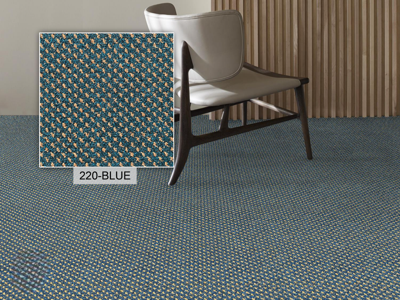 Hego Connect Wall Carpet | Blue | Stylish and Durable Flooring | Enera