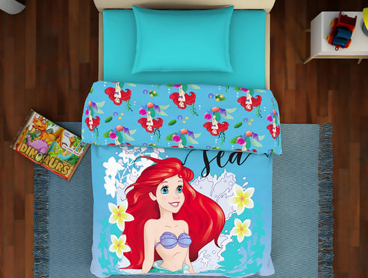 Enera Essentials Disney Princess Printed Multi Color Kids Single Bed Comforter - enera