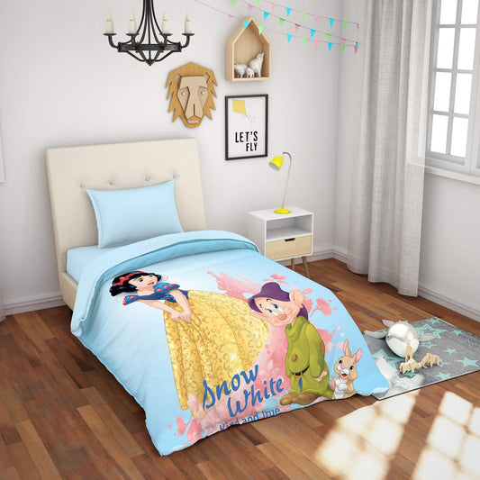 Enera Essentials Disney Princess Printed Multi Color Kids Single Bed Blanket - enera