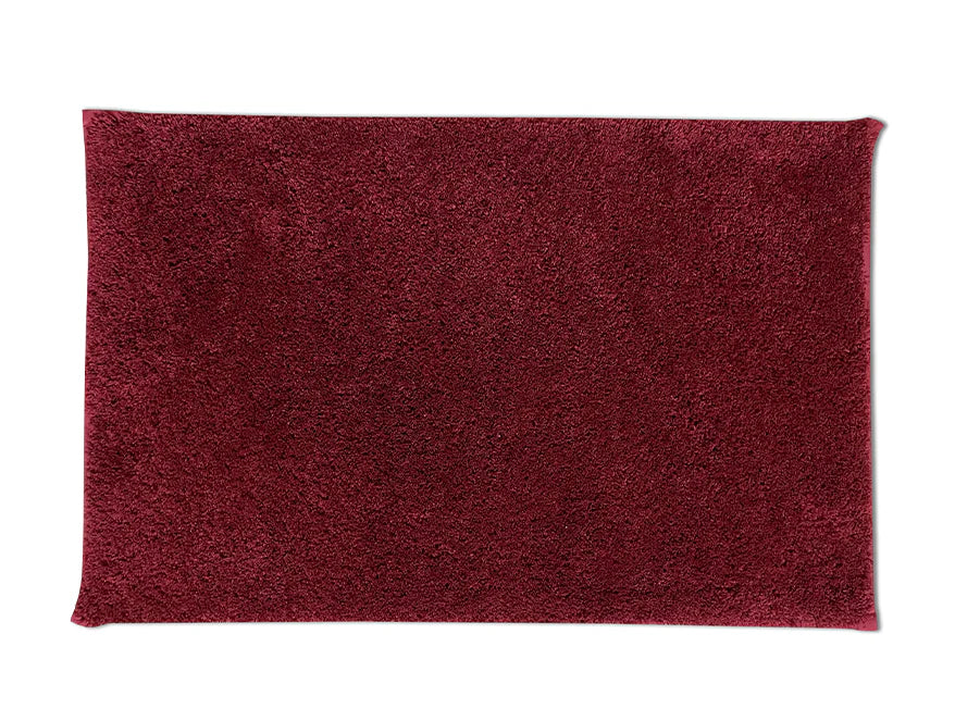 Spaces Occasions Exotica Collection Crimson Wine Bath Mat – Large Size & Rich Color | Enera