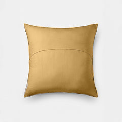 Marc Floral Jacquard Cushion Cover – Golden Beige | 16x16 Inch