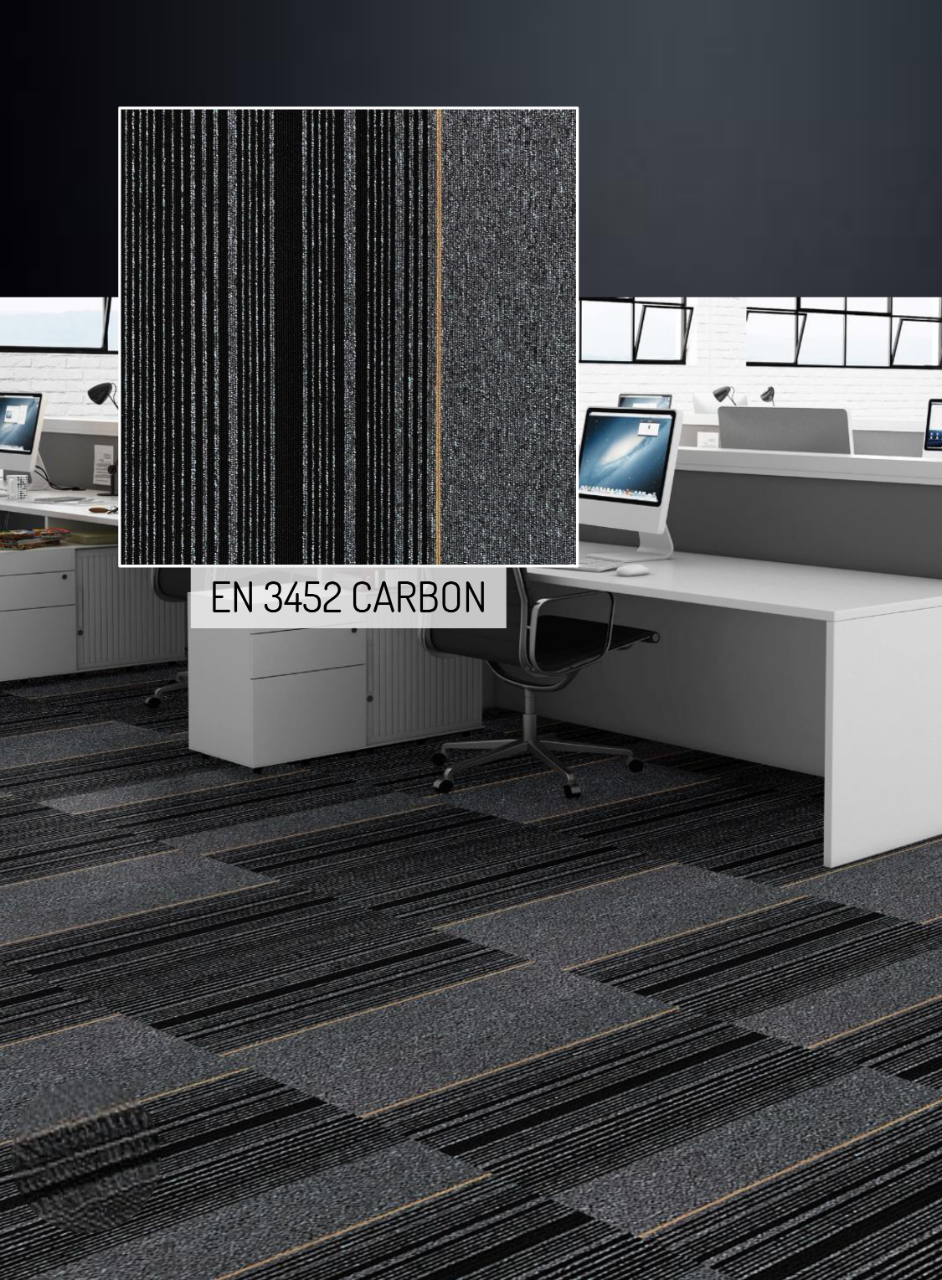 Hego Energy Wall to Wall Carpet | Carbon | Modern & Durable Flooring | Enera