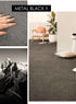 Hego Feather Wall To Wall Carpet | Metal Black | Ultra-Soft Cut Pile Carpet | Enera