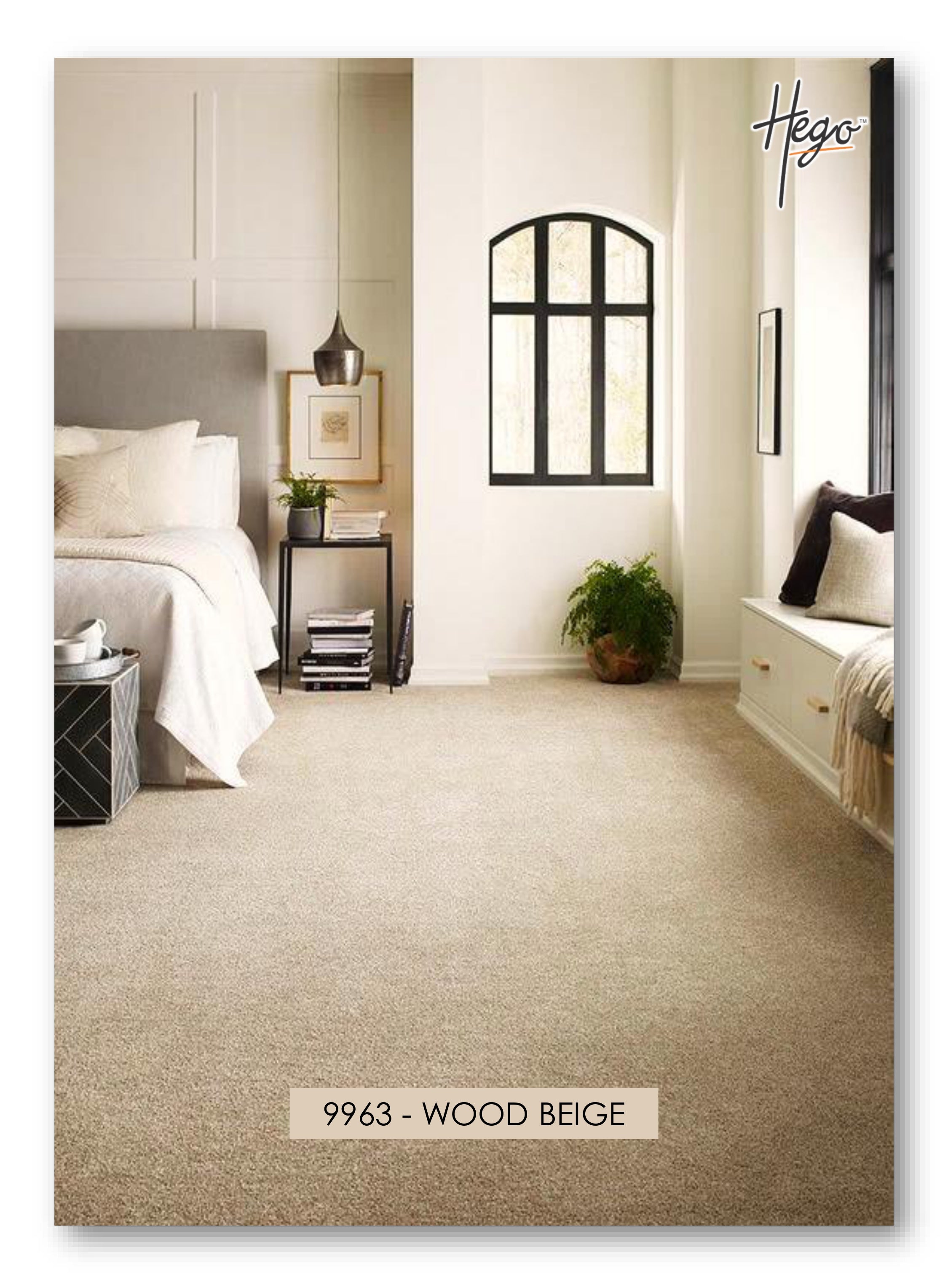 Hego Feather Wall To Wall Carpet | Wood Beige | Ultra-Soft Cut Pile Carpet | Enera