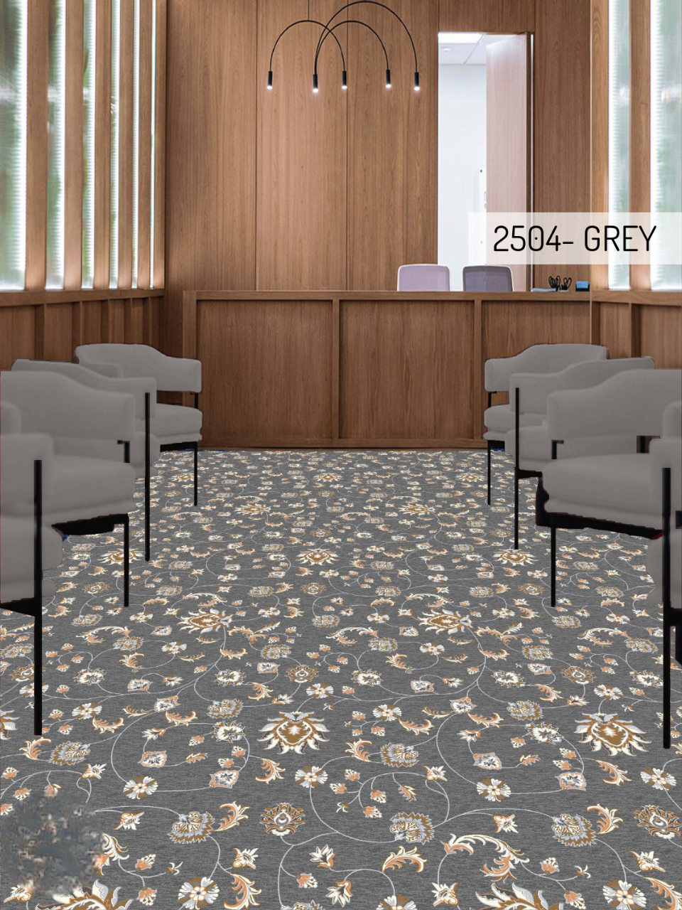 Hego Basics Flora Grey Nylon Loop Pile Carpet - Elegant Wall-to-Wall Flooring | Enera