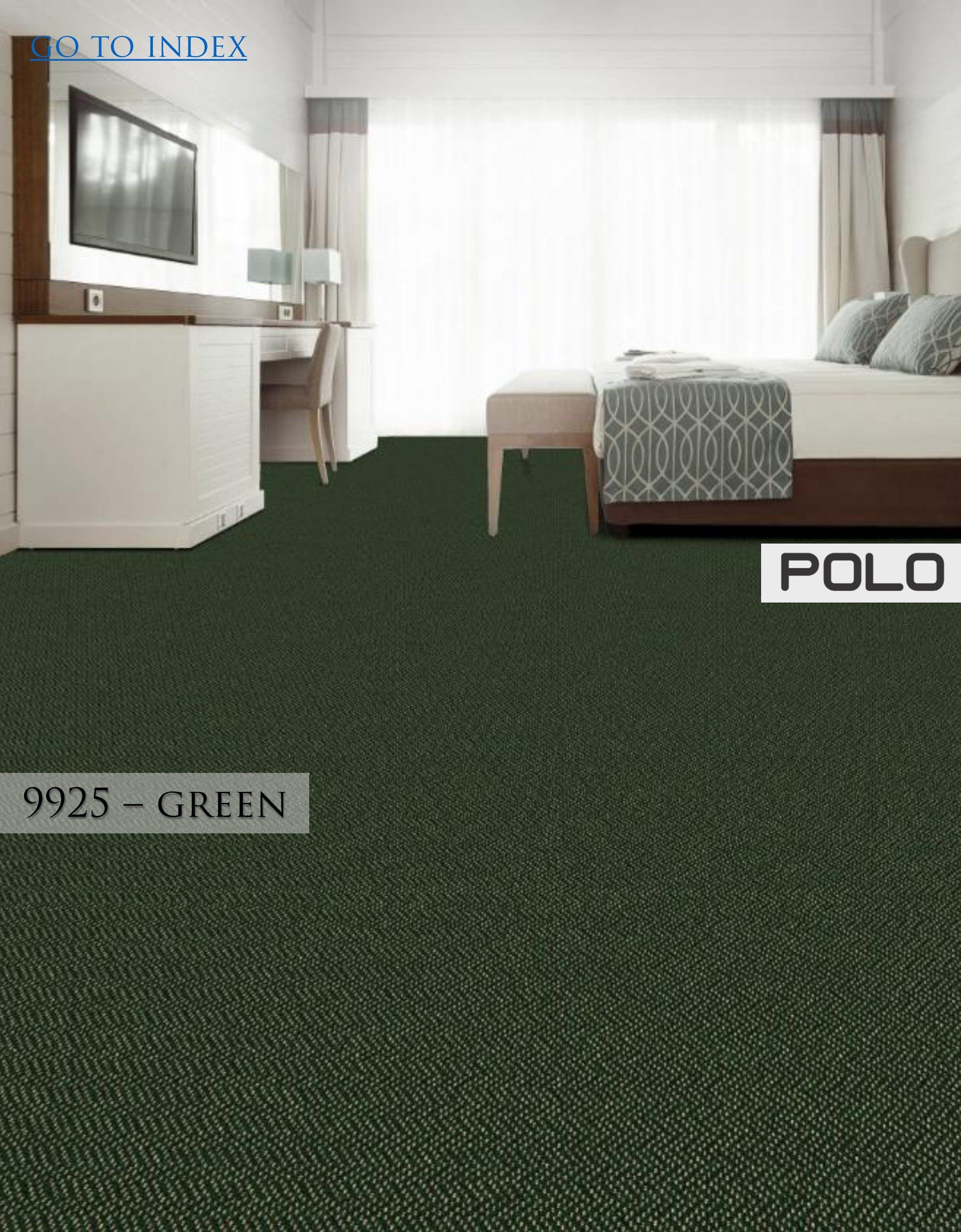 Hego Graphix Polo Green Wall-to-Wall Carpet | Luxurious Comfort | Enera