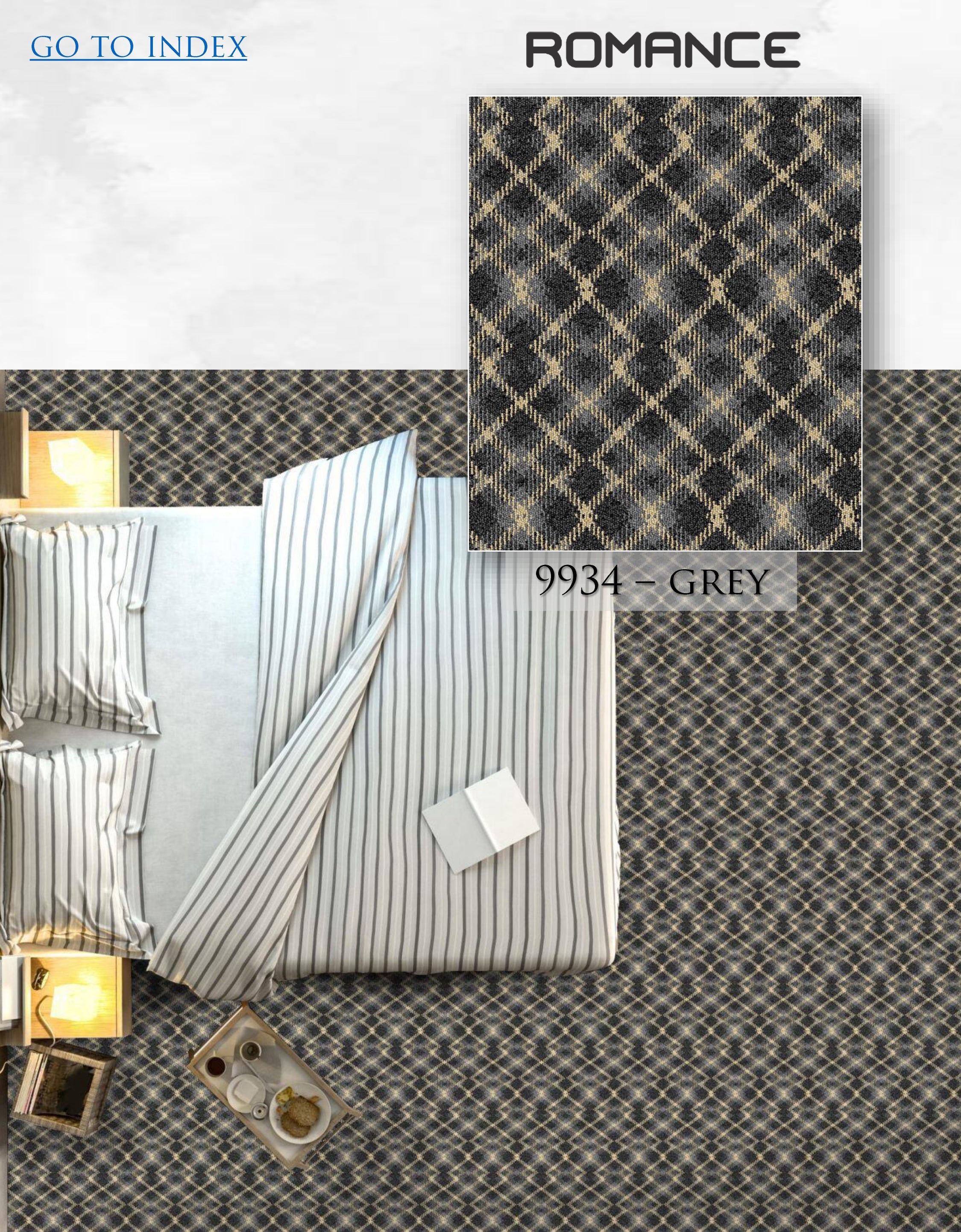 Hego Graphix Romance Grey Your Cozy Comfort Carpet |  Perfect Wall-to-Wall Hug | Soft & Stylish | Enera