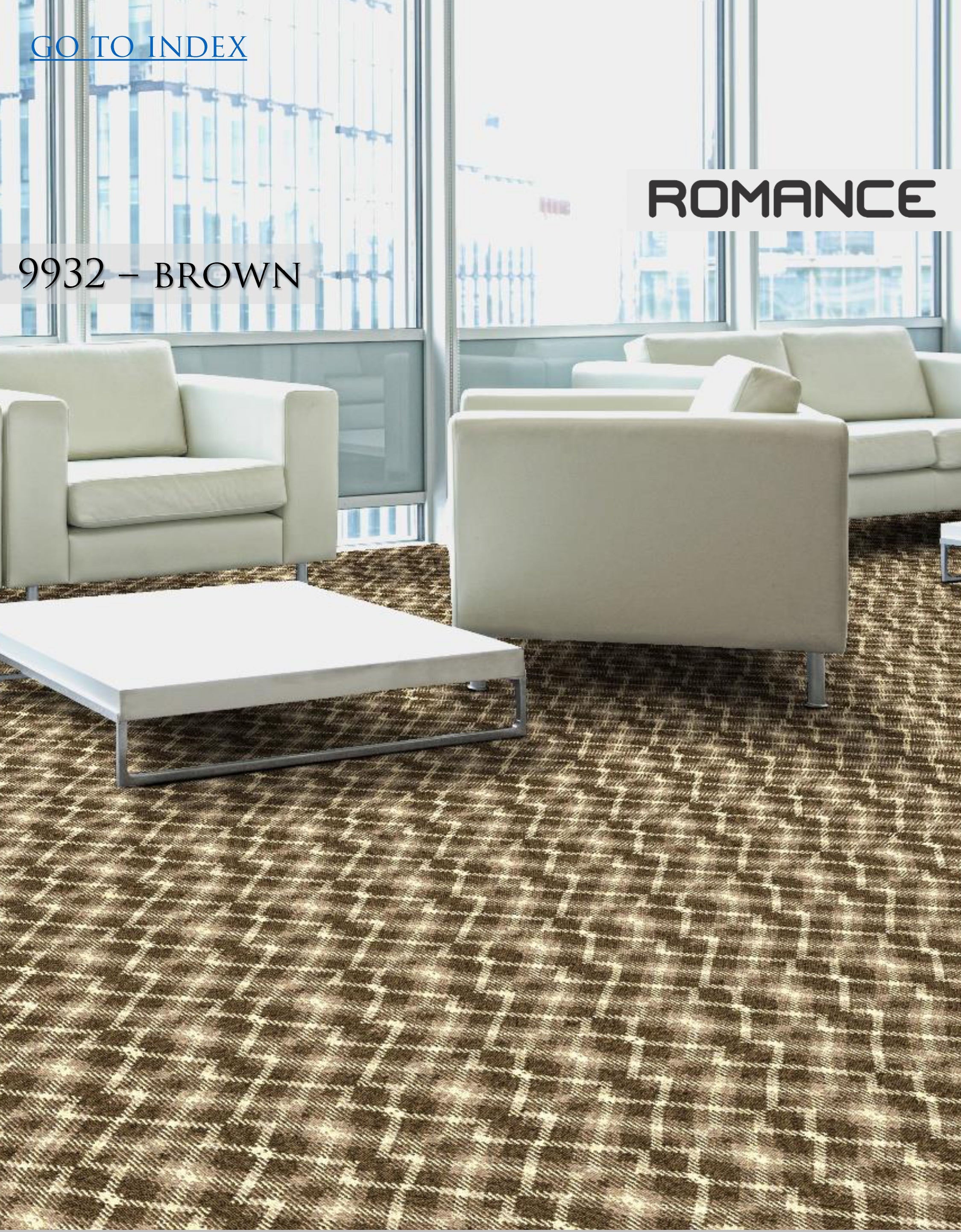 Hego Graphix Romance Brown Wall-to-Wall Carpet | Soft & Elegant | Enera