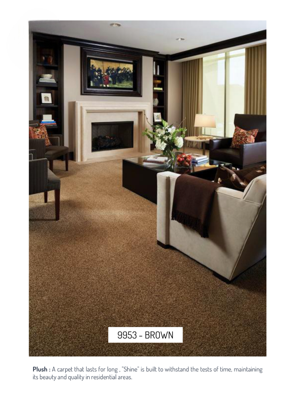 Hego Shine Wall Carpet | Brown | Ultra Soft Cut Pile Carpet | Enera