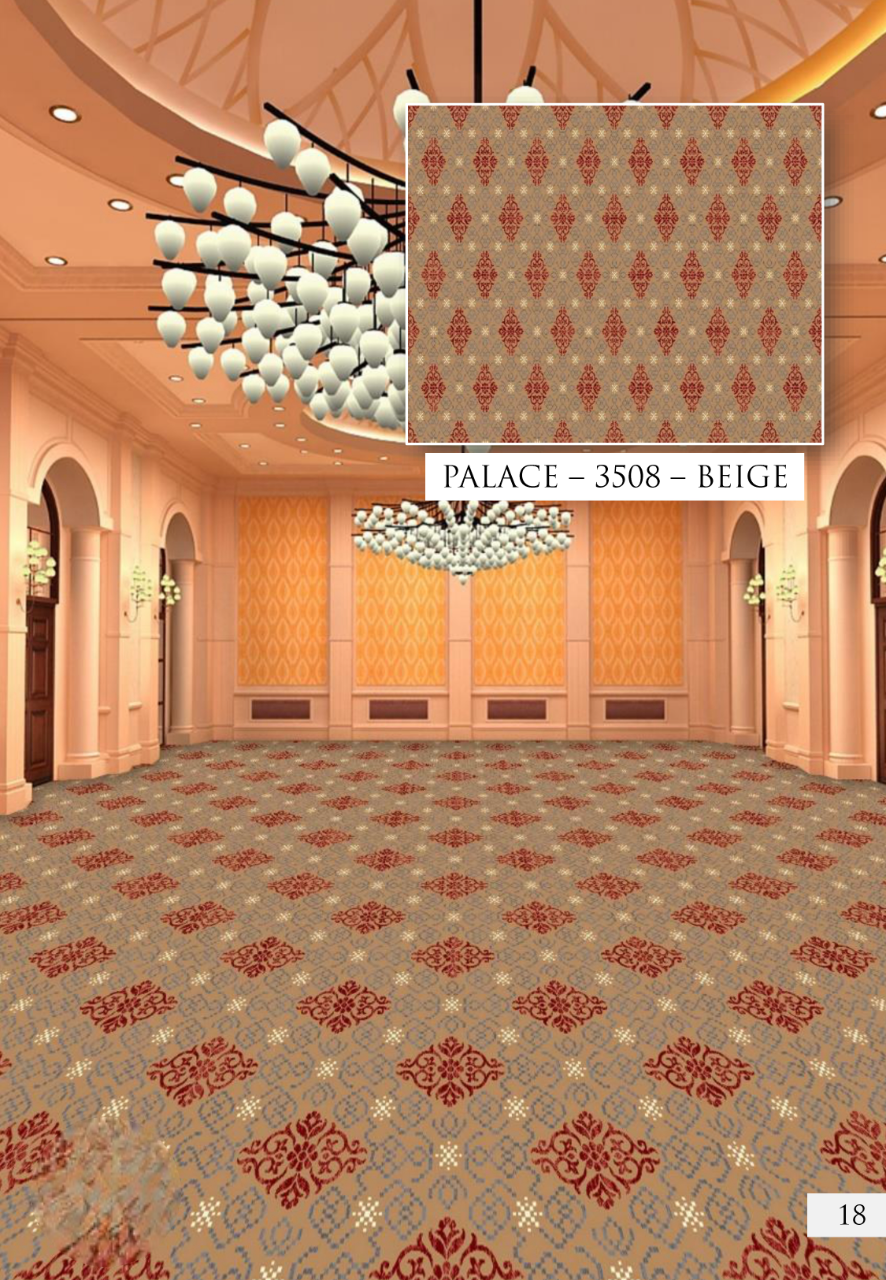 Hego Wilton Palace Woven Wall To Wall Carpet | Beige | Luxury and Durability | Enera