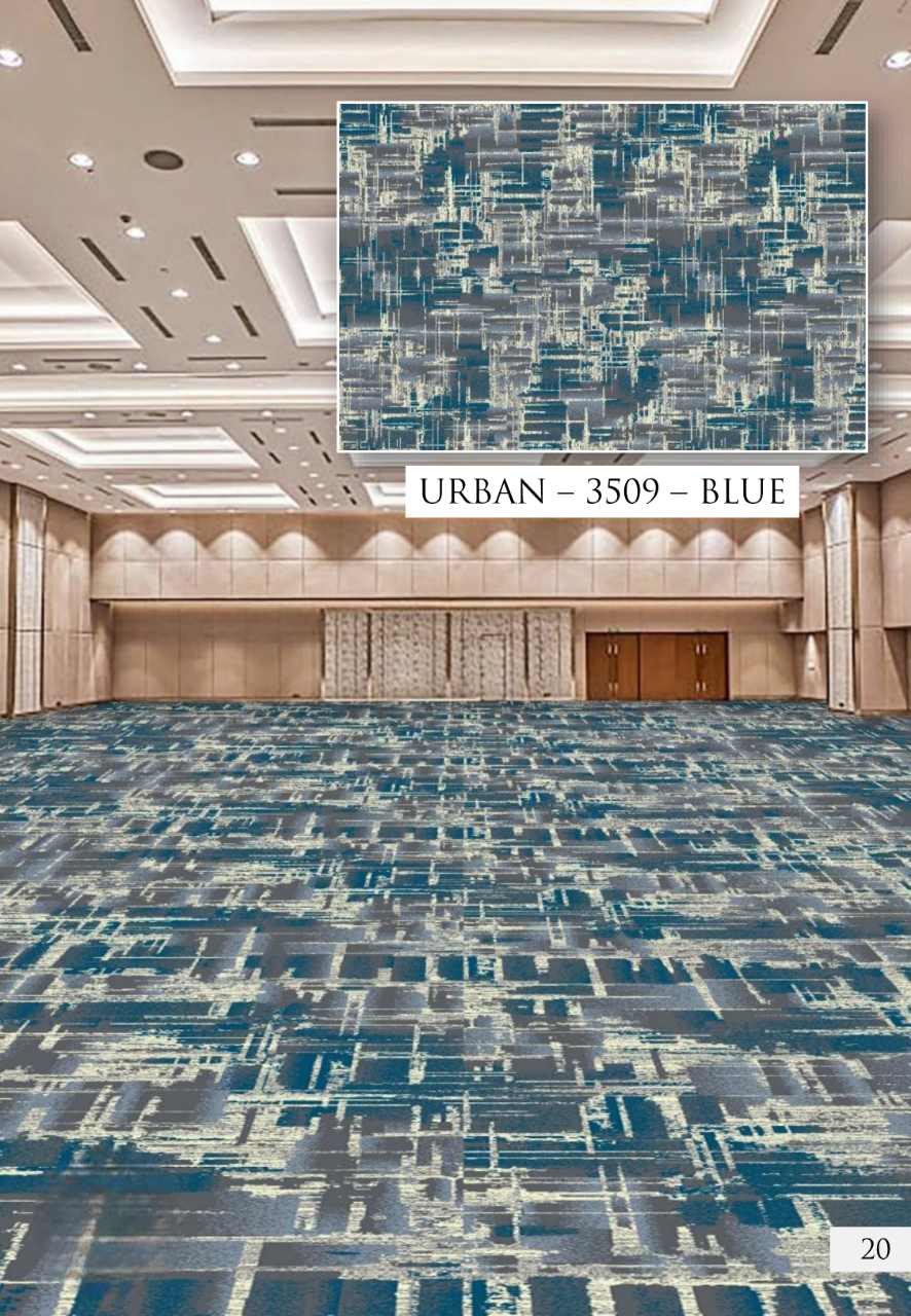 Hego Wilton Urban Woven Wall To Wall Carpet | Beige | Elegant and Durable | Enera