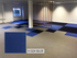 Hego Highlighter Blue Carpet Tile - Vibrant & Modern Flooring | Enera