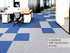 Hego Highlighter Blue Carpet Tile - Vibrant & Modern Flooring | Enera