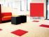 Hego Highlighter Red Spectrum Carpet Tile - Bold & Vibrant Flooring | Enera