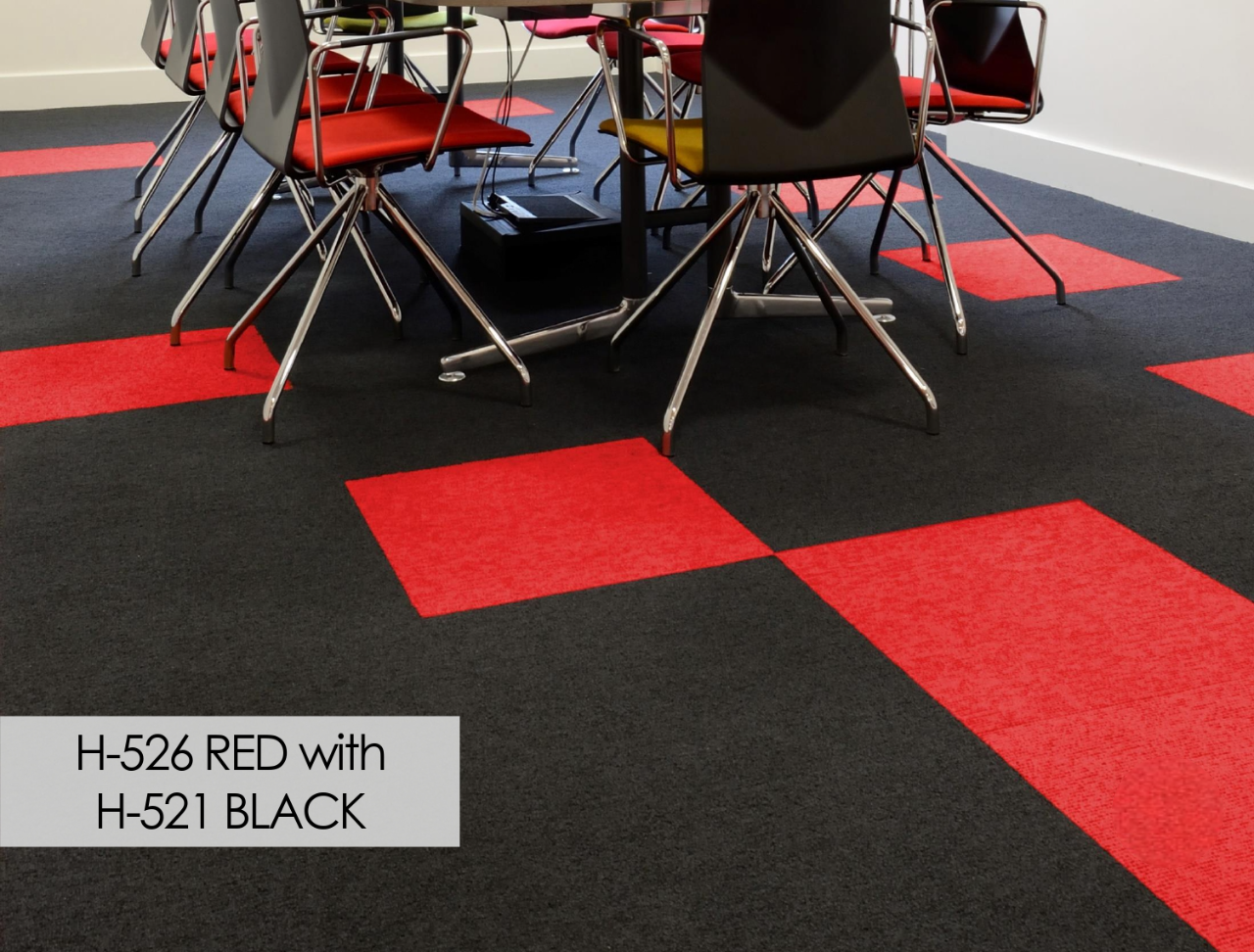 Hego Highlighter Red Spectrum Carpet Tile - Bold & Vibrant Flooring | Enera