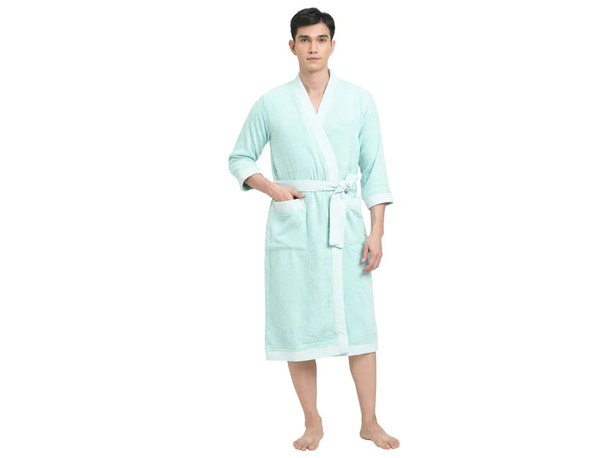 Innovation Aqua Color Medium Bath Robe | Elegant & Cozy | Enera