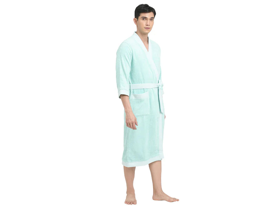 Innovation Aqua Color Medium Bath Robe | Elegant & Cozy | Enera