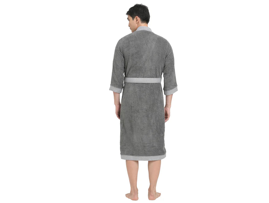 Innovation Stone Color Medium Bath Robe | Luxurious Comfort & Style | Enera