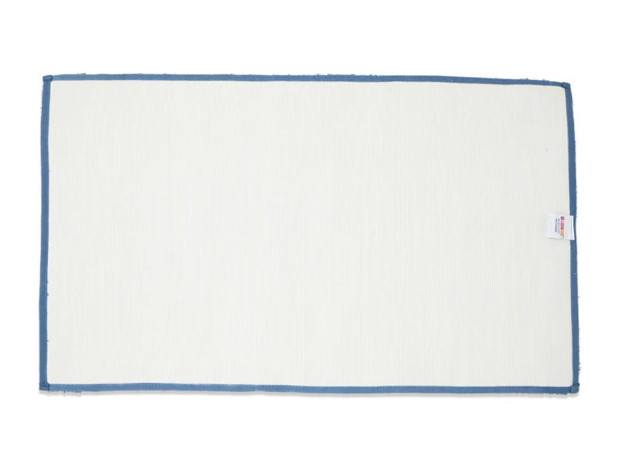 Spaces Occasions Exotica Collection Insignia Blue Bath Mat – Small Size & Elegant Design | Enera