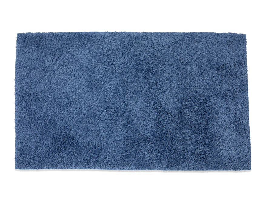 Spaces Occasions Exotica Collection Insignia Blue Bath Mat – Small Size & Elegant Design | Enera