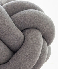 Pluchi Knitted Nodo Cotton Knot Cushion 11x11 for Home Decor