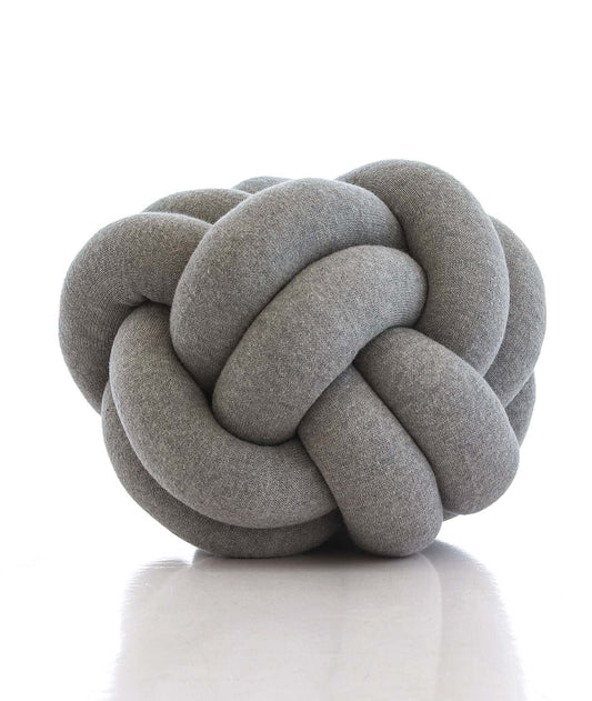 Pluchi Knitted Nodo Cotton Knot Cushion 11x11 for Home Decor