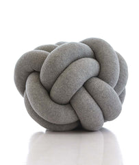 Pluchi Knitted Nodo Cotton Knot Cushion 11x11 for Home Decor