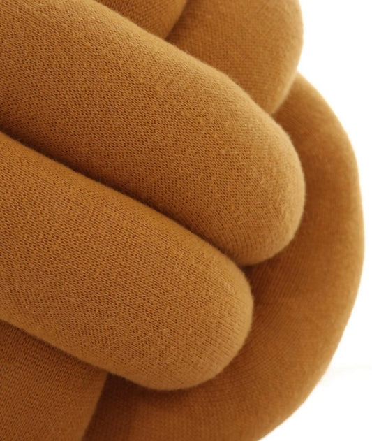 Pluchi Knitted Nodo Cotton Knot Cushion 11x11 for Home Decor