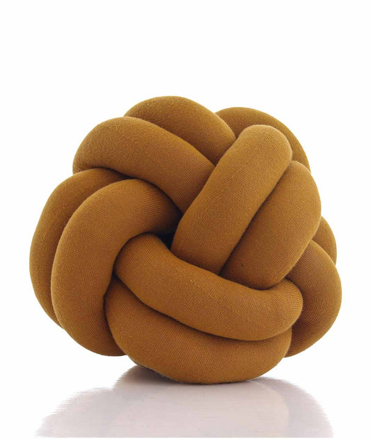 Pluchi Knitted Nodo Cotton Knot Cushion 11x11 for Home Decor