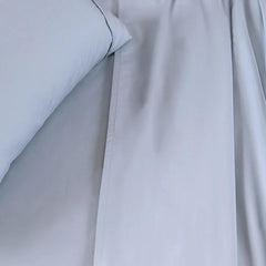 Enera Slumber Collection Winter Sky Color Plain King Size double Bedsheet with 2 pillow covers - enera