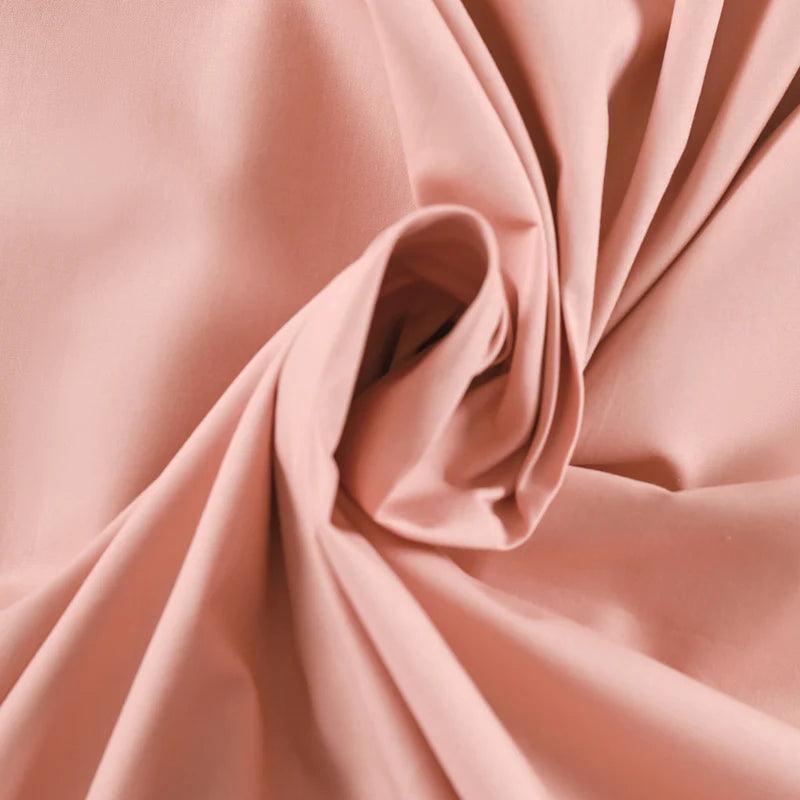 Enera Slumber Collection Peach Blossom Color Plain King Size double Bedsheet with 2 pillow covers