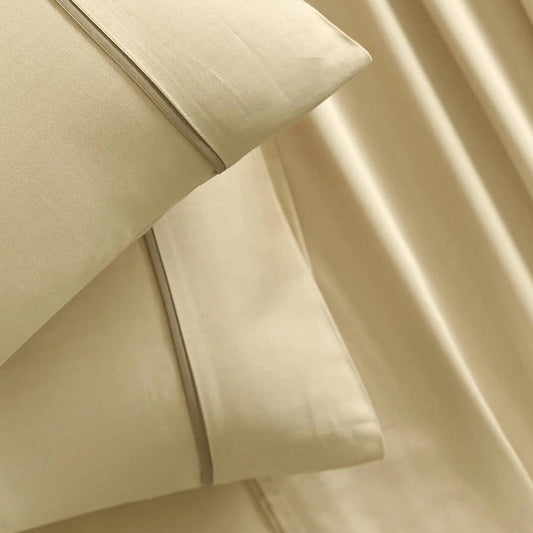 D'Decor Marzipan Collection Viola Colour King Size double Bedsheet with 2 pillow covers - enera