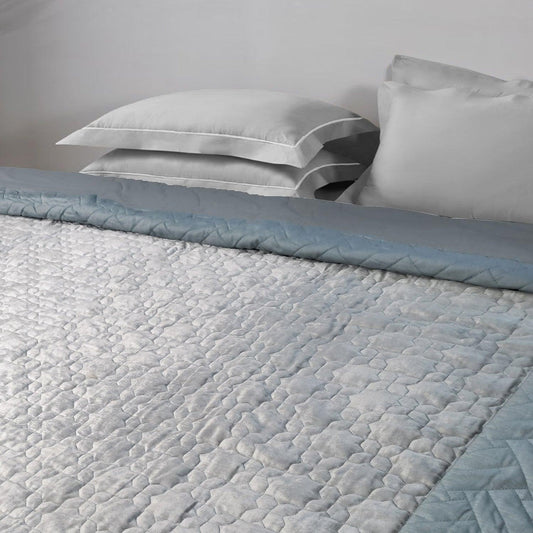 Enera Vintage Zelling Light Aqua Color Double Bed Comforter - enera