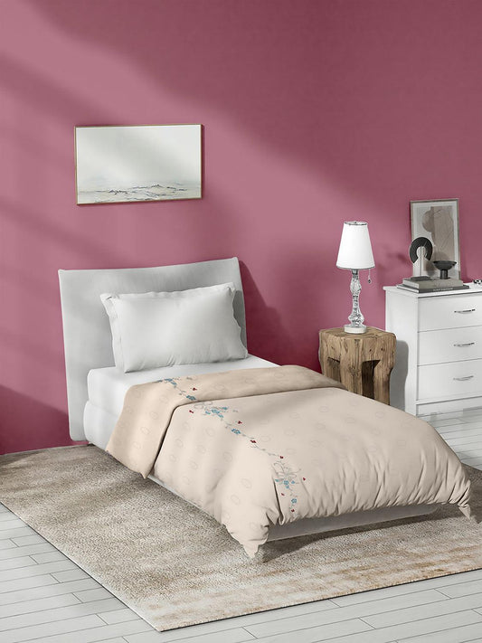 Enera Florida Cream Color Single Bed Comforter - enera