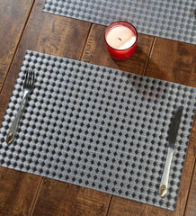 Enera Vinyl White & Black Color 30x45 cm Table Mat - enera
