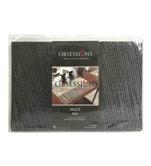 Enera Vinyl Black & White Color 30x45 cm Table Mat - enera