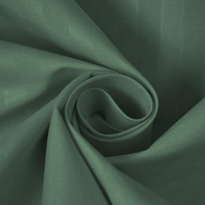 Enera Satin Stripe Moss Color King Size Bedsheet With 2 Pillow Covers-300TC(100% Cotton) - enera