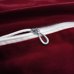 Enera Coop Casper Sn 41 Maroon Color 11x19 Inch Plain Velvet Cushion Cover - enera