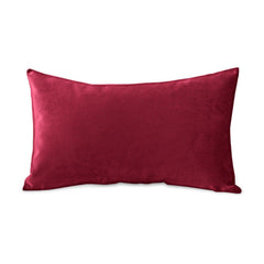 Enera Coop Casper Sn 41 Maroon Color 11x19 Inch Plain Velvet Cushion Cover - enera