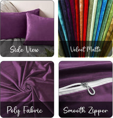 Enera Casper Sn 47 Purple Color 11x19 Inch Plain Cushion Cover - enera