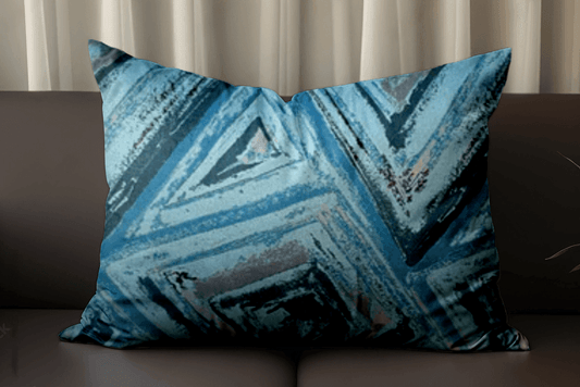 Enera Vane Sn 24 Multi Blue Color 11x19 Inch Cushion Cover - enera